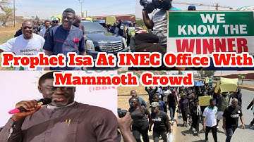 BREAKING..E DON CAST O0 POPULAR PASTOR ISA EL-BUBA SHUTDOWN INEC OFFICE WITH MASSIVE PROTEST