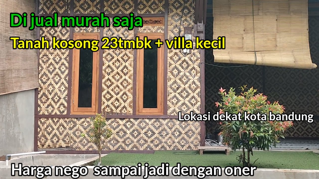 Di jual murah saja!! Udah ada villa kecil Dan kolam renang kecil Luas 322m Dekat kota