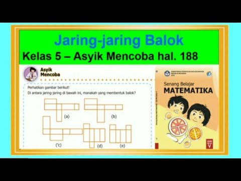 Jaring Jaring Balok Senang Belajar Matematika Kelas 5 Asyik Mencoba Hal 188 Youtube