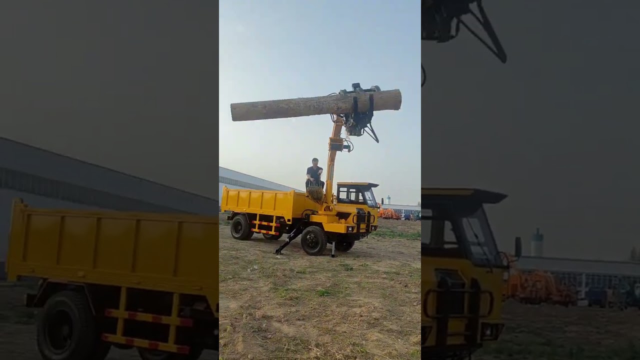 Лови машину с роторным деревянным захватом, четырехсторонний деревянный захват, копай с