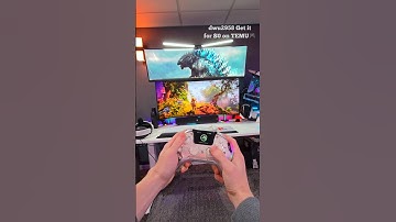 THIS CONTROLLER HAS A SCREEN BUILT INTO IT 😮🎮 #Gaming #setup #controller #goals (TEMU /AD)