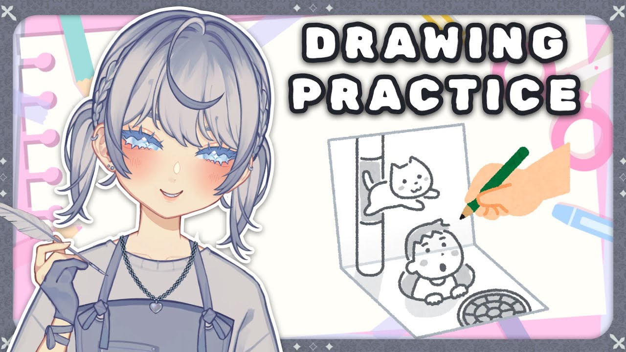 🔴【drawing practice】 more fundamentals ! practice with me !!! - YouTube