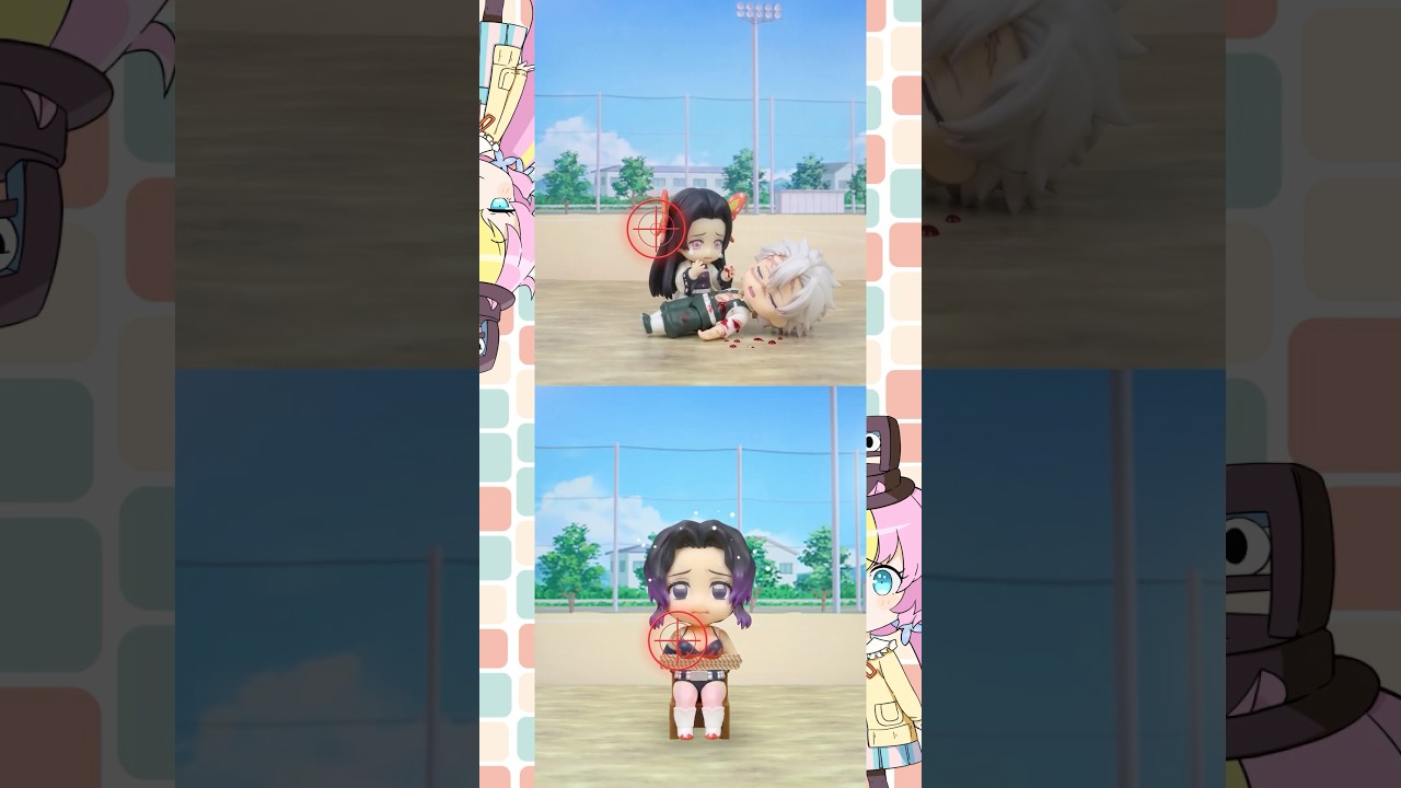 狙われるしのぶとカナエ #鬼滅の刃#ねんどろいど#コマ撮り#胡蝶しのぶ#胡蝶カナエ