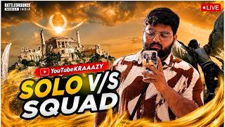 🔴 SOLO V/S WHOLE LOBBY!! | RANK PUSH FUN WITH KRAAAZY! 🔥