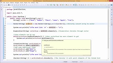Java Essentials - Enumeration and iterators