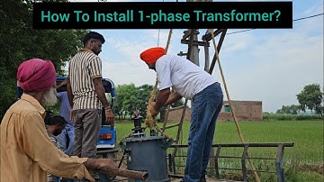 How  Distribution Transformer installed || Single phase Transformer