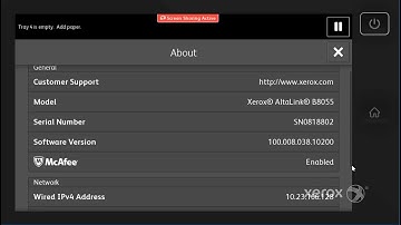 Xerox® AltaLink® B8090 Family Locating the Host Name