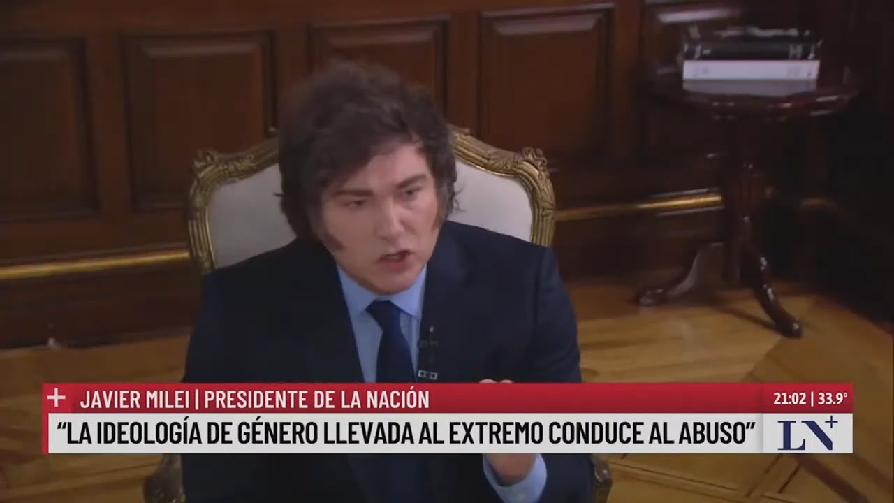 Milei reiteró sus dichos de Davos contra los homosexuales y atacó a ...