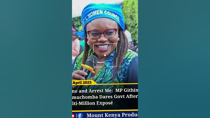 Gathoni Wamuchomba - come and arrest me #goviral #youtubeshorts #breakingnews #news #now #trending