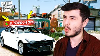 HURDALIKTAN ALDIĞIM BMW'Yİ TAMİR ETTİRİP BAKIN NE KADARA SATTIM! - GTA 5