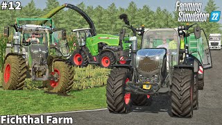 Silage Harvesting With Fendt 700 & 600 Gen7, Selling Milk & Feeding Cows│Fichthal│FS 22│Timelapse#12