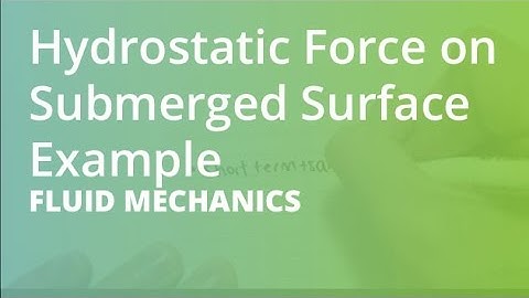Hydrostatic Force on Submerged Surface Example | Fluid Mechanics