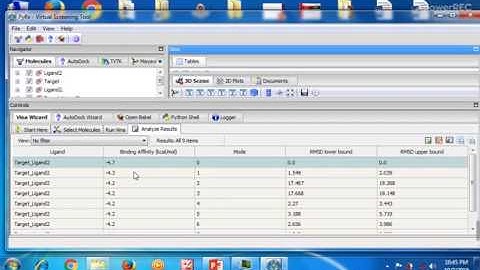 Tutorial of PyRx software for Virtual Screening