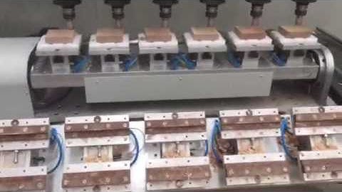 Processing multiple pieces with multiple clampings