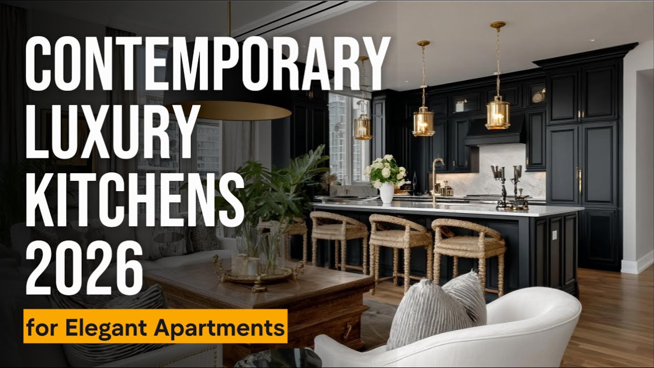 Contemporary Luxury Kitchens 2026 | Modular Designs for Elegant Apartments