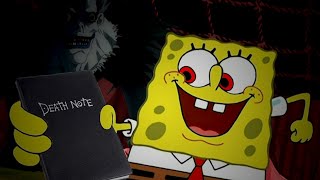 SpongeBob uses the Death Note