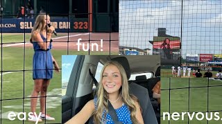 i sang the NATIONAL ANTHEM at a Sugarland Space Cowboys GAME! | lily marie