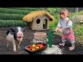 Monkey Xuka picks mushrooms to cook a special noodle dish for Pig Zin