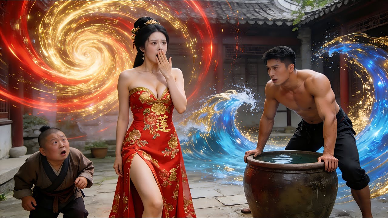 💥Inútil reencarna como Wu Dalang! Cae al agua y es un macho de 2m en un instante🔥¿Éste es mi marido?