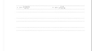 Finding Values that make a Rational Expression Undefined Module 2 MTH 062