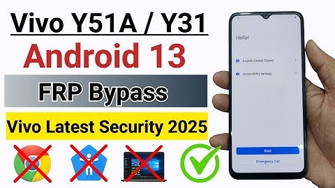 Vivo Y51A / Y31 Android 13 FRP Bypass without PC | All Vivo Android 13 gmail Lock Bypass