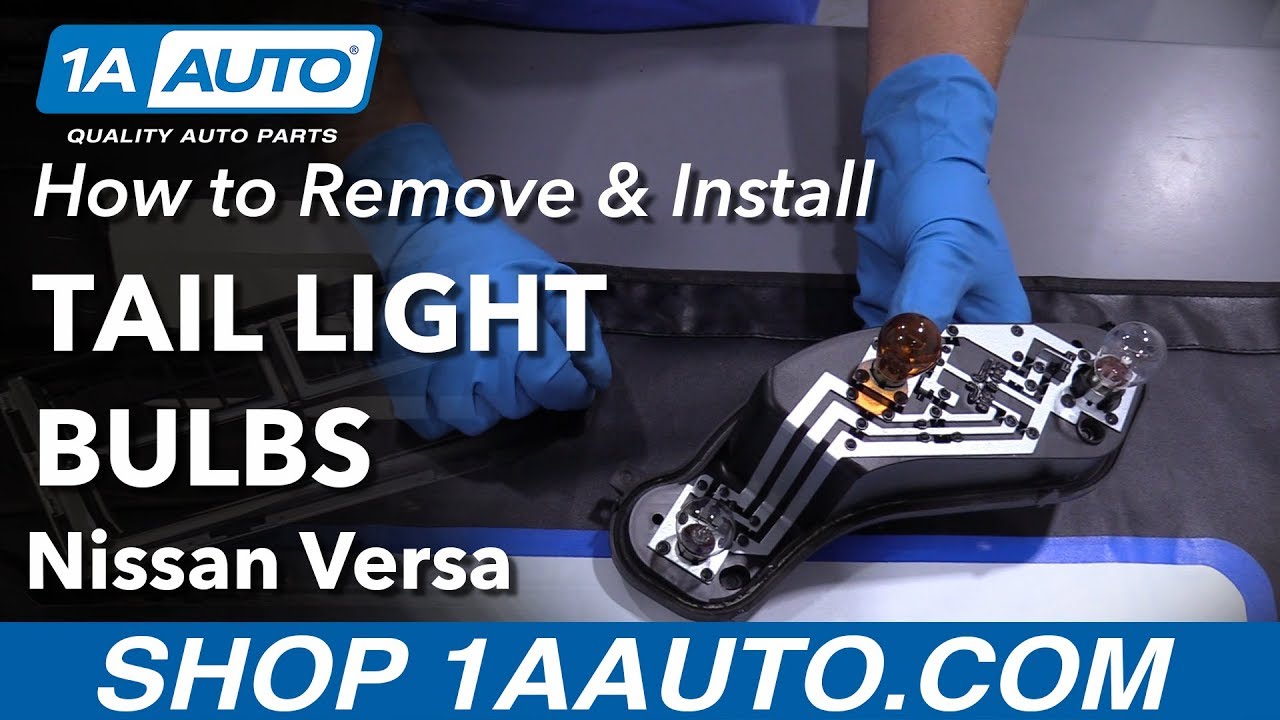 How to Remove Tail Light Bulb 12-19 Nissan Versa - YouTube