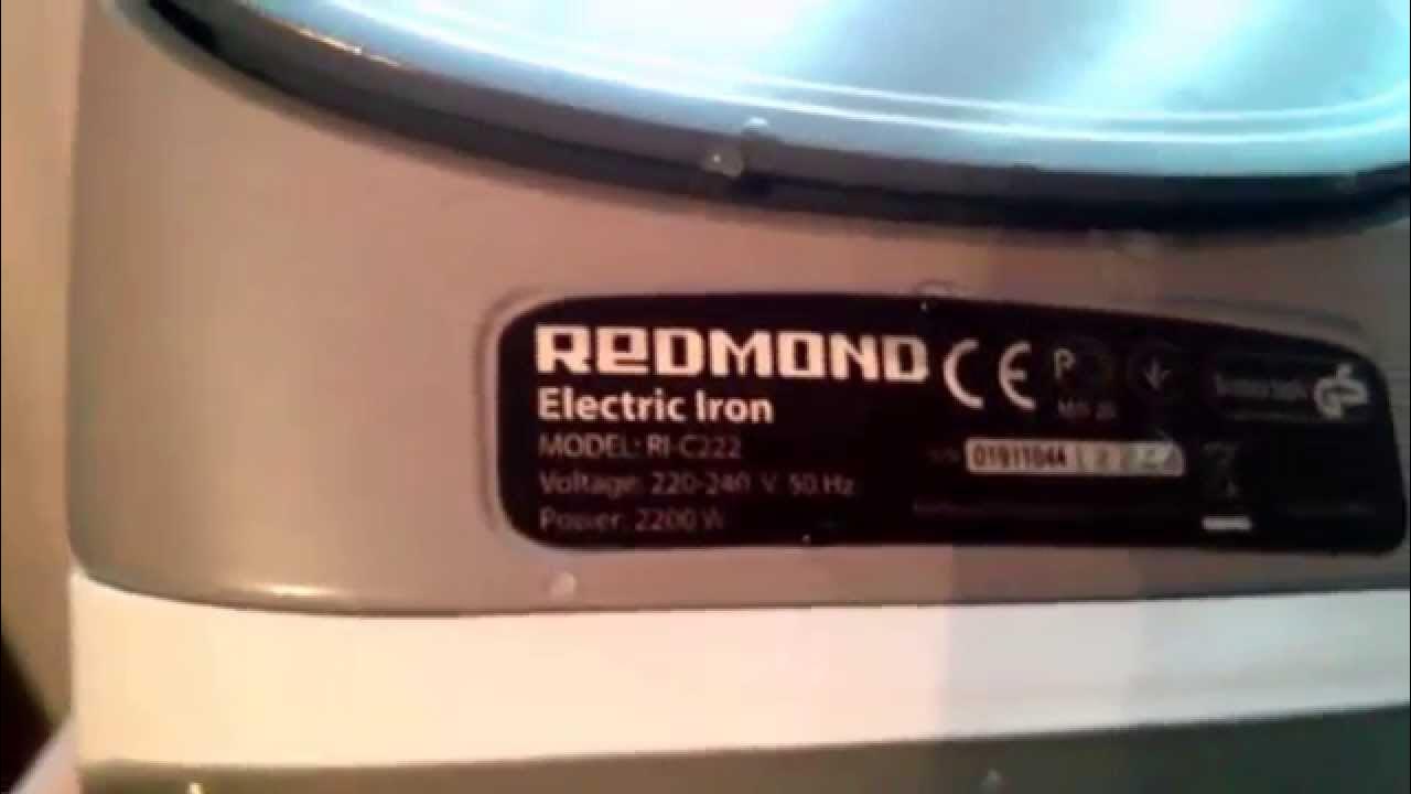 Redmond RI-C222 протекание утюга. - YouTube