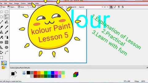 kolour paint /Class 3/Lesson 5