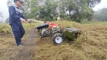 Máy cắt cỏ trục băm đường cắt 1,2m động cơ dầu VTWIN 22hp siêu mạnh