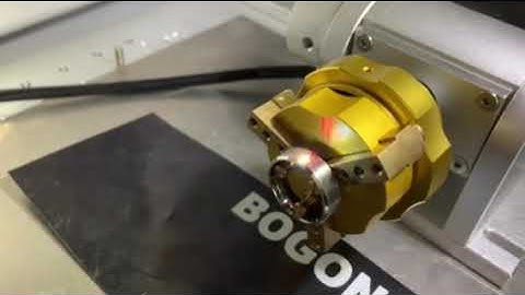 Fiber laser ring laser marking machine with rotary axis Bogong Machinery