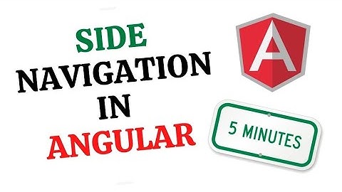 Side navigation in Angular in 5 minutes #Angular #SideNav