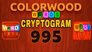 COLORWOOD WORDS CRYPTOGRAM level 995