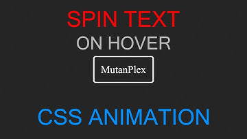 Spin Text On Mouse Hover | CSS ANIMATION