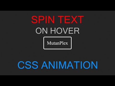 Spin Text On
