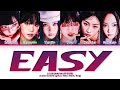 [KARAOKE]LE SSERAFIM"EASY" (6 Members) Lyrics|You As A Member
