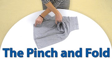 The QUICKEST Way to Fold a Tee Shirt: Closet Organizing 101