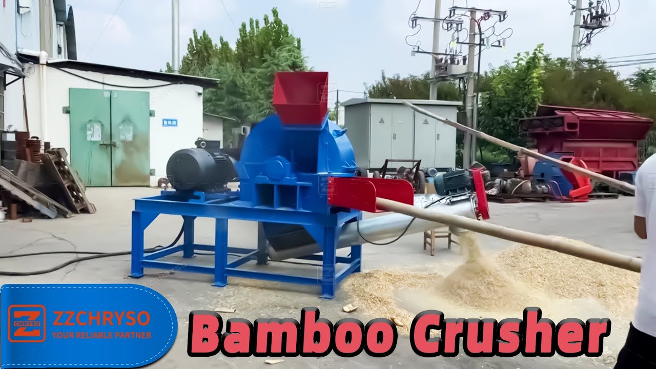 Bamboo Crusher Machine Wood Shredder Machine High Efficiency With High Capacity and Cost