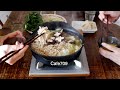 주말 vlog, 일본 가정요리 나베 스키(鍋すき), 간단 스키야키, 토요일 외출, 식료품 쇼핑, 남편이 만드는 아침 식사
