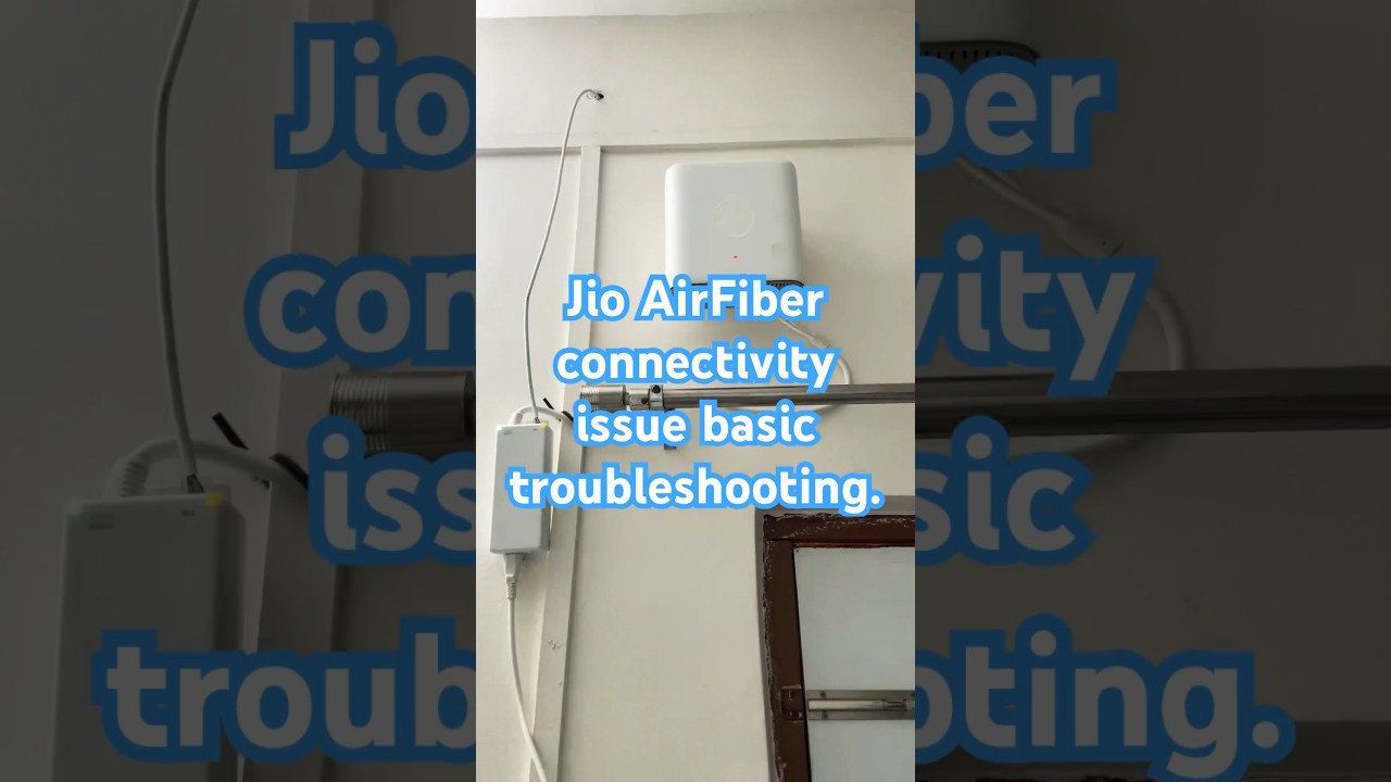 Jio Air Fiber Connectivity issue. Internet loss. Red Light Blinking 