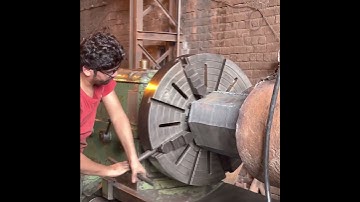 Turning a Forged Industrial Axle on a Vintage Lathe