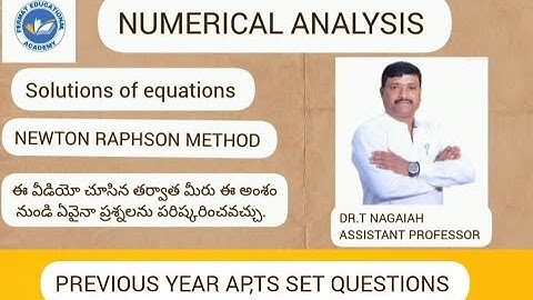 TG SET-25|NUMARICAL ANALYSIS -2/3|PEQ|CSIR NET|AP SET|GATE|MOST REPEATED QUESTIONS|ROOTS FINDING MET