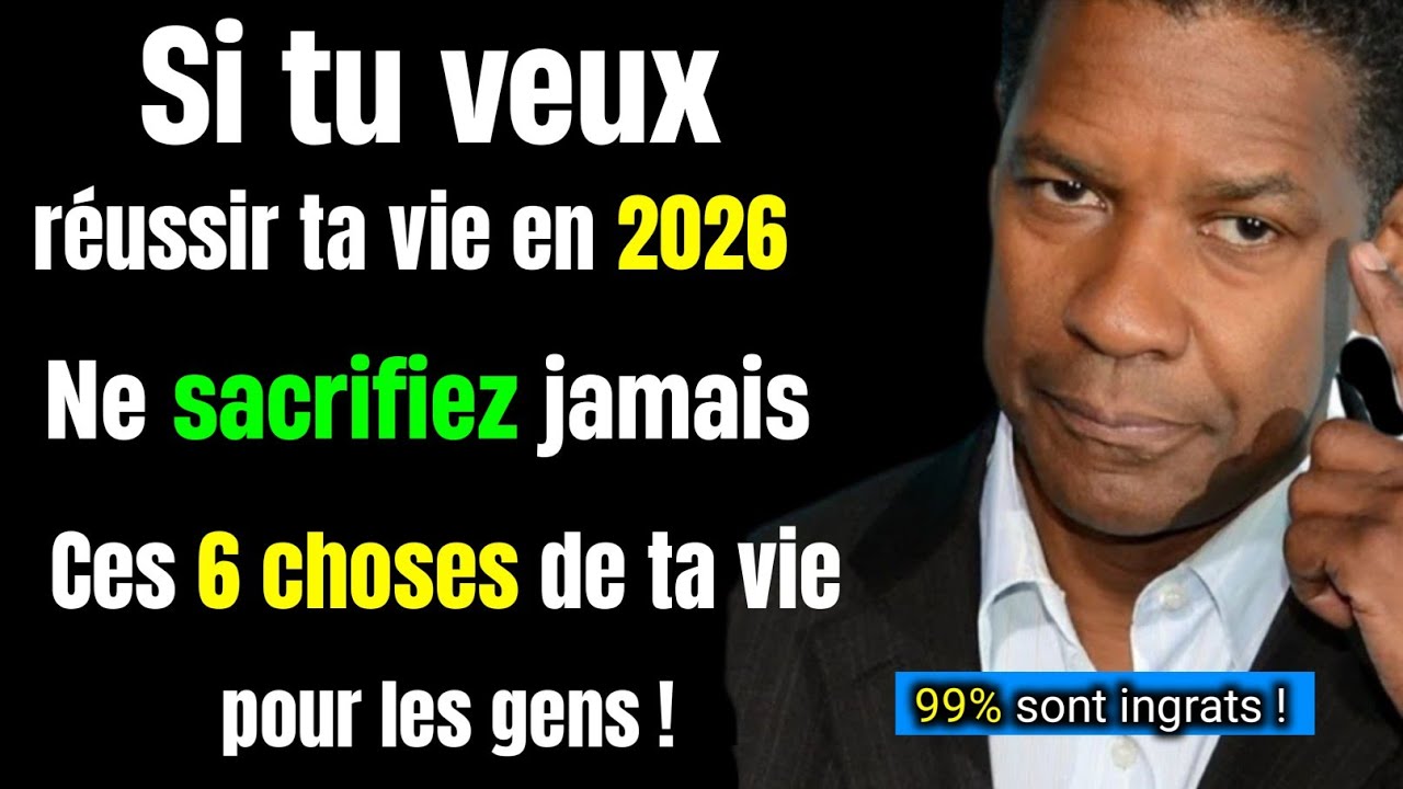 Ne sacrifiez jamais ces 6 choses de ta vie pour les gens en 2026
