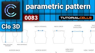 0083. parametric pattern ( automatic pattern ) in clo3D