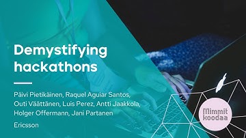#MimmitKoodaa webinar: Demystifying hackathons