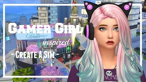 The Sims 4: Create a Sim | Gamer Girl inspired | Group Collab