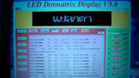 LED Dotmatrix Display Editor V3.0