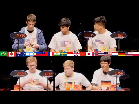 Rubik's Nations Cup - WCA World Championship 2019 (feat. Germany, United States, China, Australia)