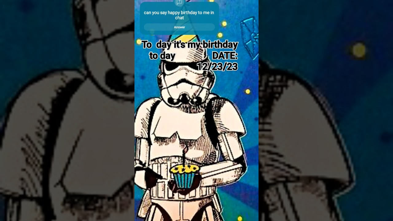 to day my birthday date: 12/23/23