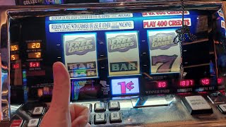 Winning at the Pala casino on penny slots.