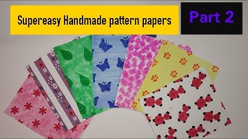 How to make Pattern Paper at Home/Easy Pattern papers making ideas /7 pattern papers ideas